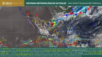 Lluvias fuertes a intensas y actividad eléctrica persistirán este miércoles en Oaxaca