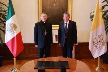 Gobernador David Monreal se reúne con Nuncio Apostólico para fortalecer la paz en Zacatecas