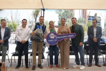 Gobernadora Maru Campos entrega equipamiento policial a 13 municipios de Chihuahua