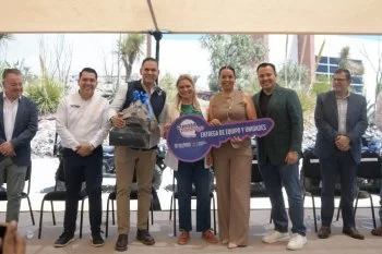 Gobernadora Maru Campos entrega equipamiento policial a 13 municipios de Chihuahua