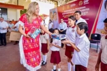 Liz Salgado supervisa programa 'Letras Sanas' en Zihuatanejo para garantizar alimentación infantil