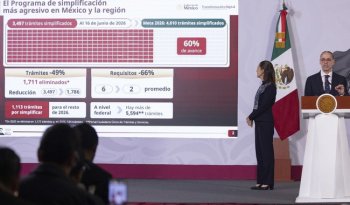 Sheinbaum destaca simplificación de mil 711 trámites; meta es 4 mil 500 para 2026