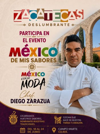 Zacatecas promueve su gastronomía en festival nacional previo al Mundial 2026