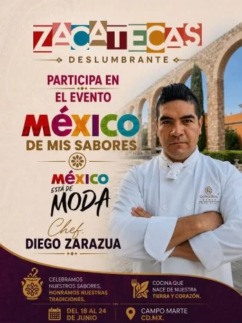 Zacatecas promueve su gastronomía en festival nacional previo al Mundial 2026