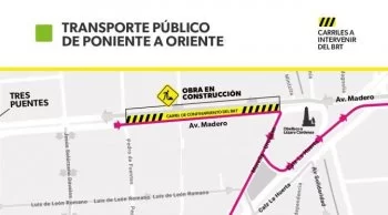 Cierres nocturnos y rutas alternas por obras del teleférico en Morelia