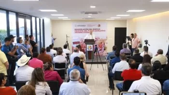 Gobernador de BCS entrega primera etapa de remodelación del Congreso con inversión de 9.5 mdp