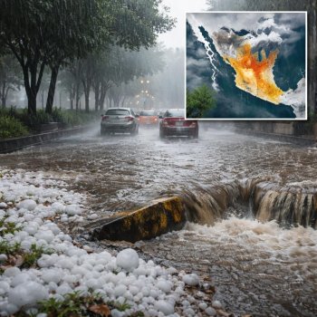 Lluvias y caída de granizo afectan a varios estados de México
