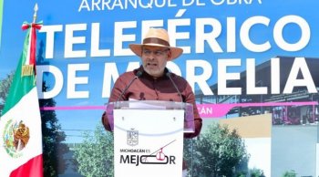Teleférico de Morelia registra 69% de avance; bucle norte estará listo en septiembre