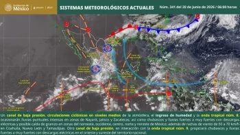 Pronostican lluvias y bochorno en Oaxaca por canal de baja presión y onda tropical 9