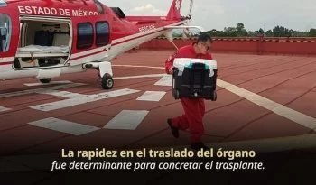 Grupo Relámpagos clave en trasplante de corazón a joven mexiquense