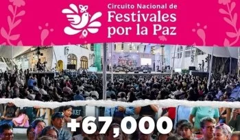 Más de 67 mil personas participan en festivales por la paz en mayo de 2026