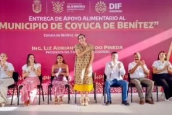 DIF Guerrero entrega apoyos alimentarios en Coyuca de Benítez para fortalecer el bienestar familiar