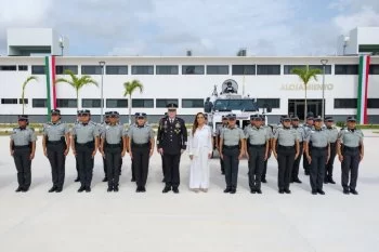 Mara Lezama y Guardia Nacional inauguran coordinación para seguridad del Tren Maya y aeropuertos