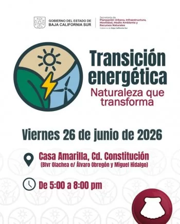 Baja California Sur impulsa la transición energética con campaña en Ciudad Constitución