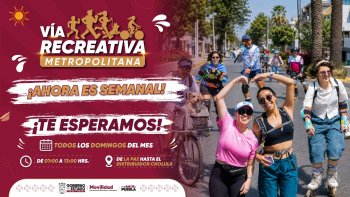 Vía Recreativa Metropolitana de Puebla será semanal a partir del 28 de junio