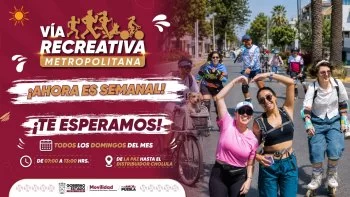 Vía Recreativa Metropolitana de Puebla será semanal a partir del 28 de junio