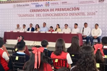 IEEPO premia a 54 estudiantes ganadores de la Olimpiada del Conocimiento Infantil 2026 en Oaxaca