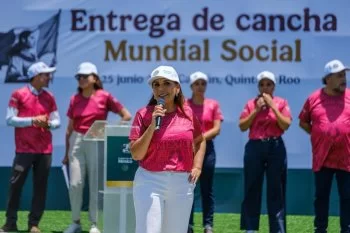 Mara Lezama inaugura 46 canchas del Mundial Social 2026 en los 11 municipios de Quintana Roo
