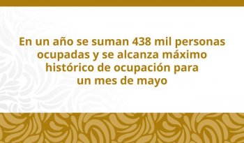 Ocupación en México alcanza récord en mayo con 60.4 millones de personas