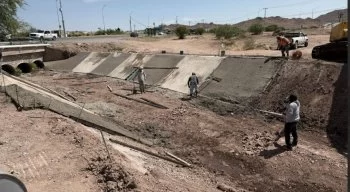 Construcción de drenaje en prolongación Teófilo Borunda avanza al 18% en Chihuahua
