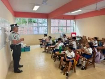 Guardia Nacional fomenta cultura cívica y prevención en escuelas de Acapulco