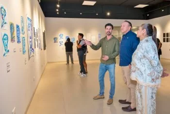 Inauguran exposición “El Origen del Trazo” de Emilio Chalita en el Museo de la Isla de Cozumel