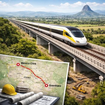 Tren México-Querétaro: ruta, tiempo de viaje y avances del proyecto en 2026