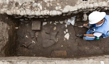 INAH descubre relieves toltecas y entierros infantiles en Tula, Hidalgo