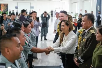 Mara Lezama reconoce labor de la Guardia Nacional en su séptimo aniversario en Quintana Roo