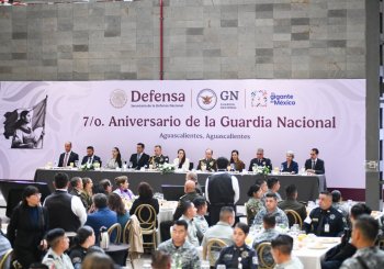 Tere Jiménez reafirma coordinación con Guardia Nacional en su 7º aniversario en Aguascalientes