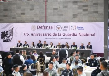 Tere Jiménez reafirma coordinación con Guardia Nacional en su 7º aniversario en Aguascalientes