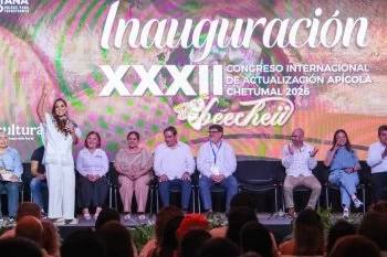 Mara Lezama inaugura Congreso Apícola en Chetumal; destaca producción de 2,700 toneladas de miel en QRoo