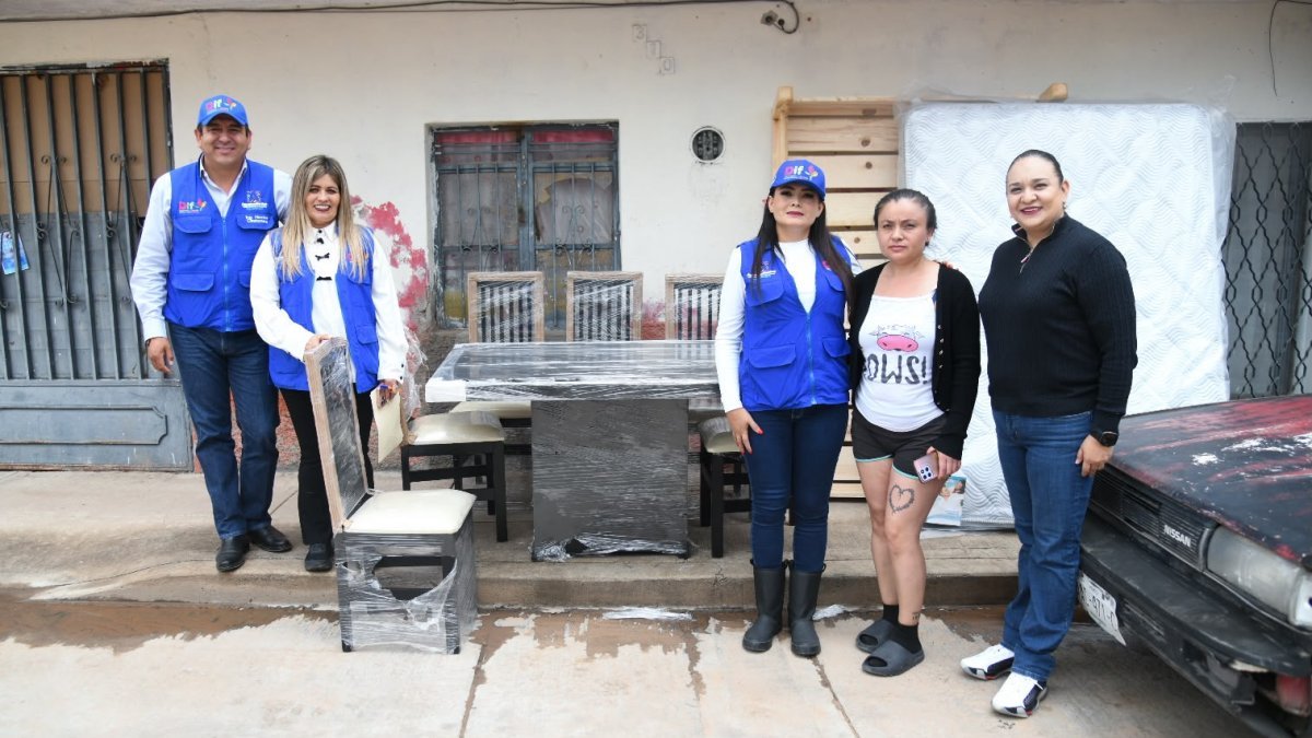 DIF Estatal de Aguascalientes entrega apoyos a familias damnificadas por lluvias