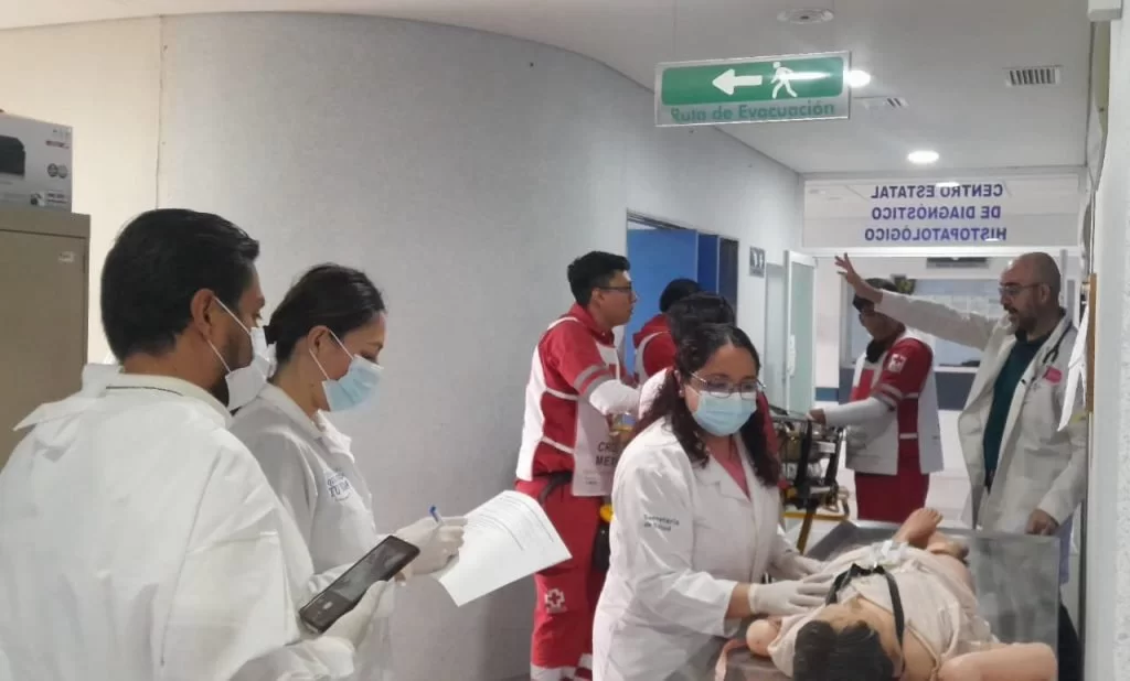 Hospital General de Acámbaro realiza simulacro de atención masiva de lesionados