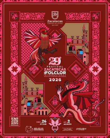 Gobernador David Monreal inicia cuenta regresiva para el 29° Festival Zacatecas del Folclor Internacional