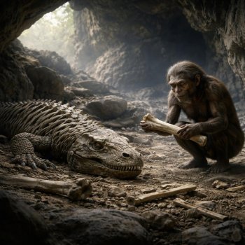 Homo floresiensis pudo sobrevivir gracias a los restos de dragones de Komodo
