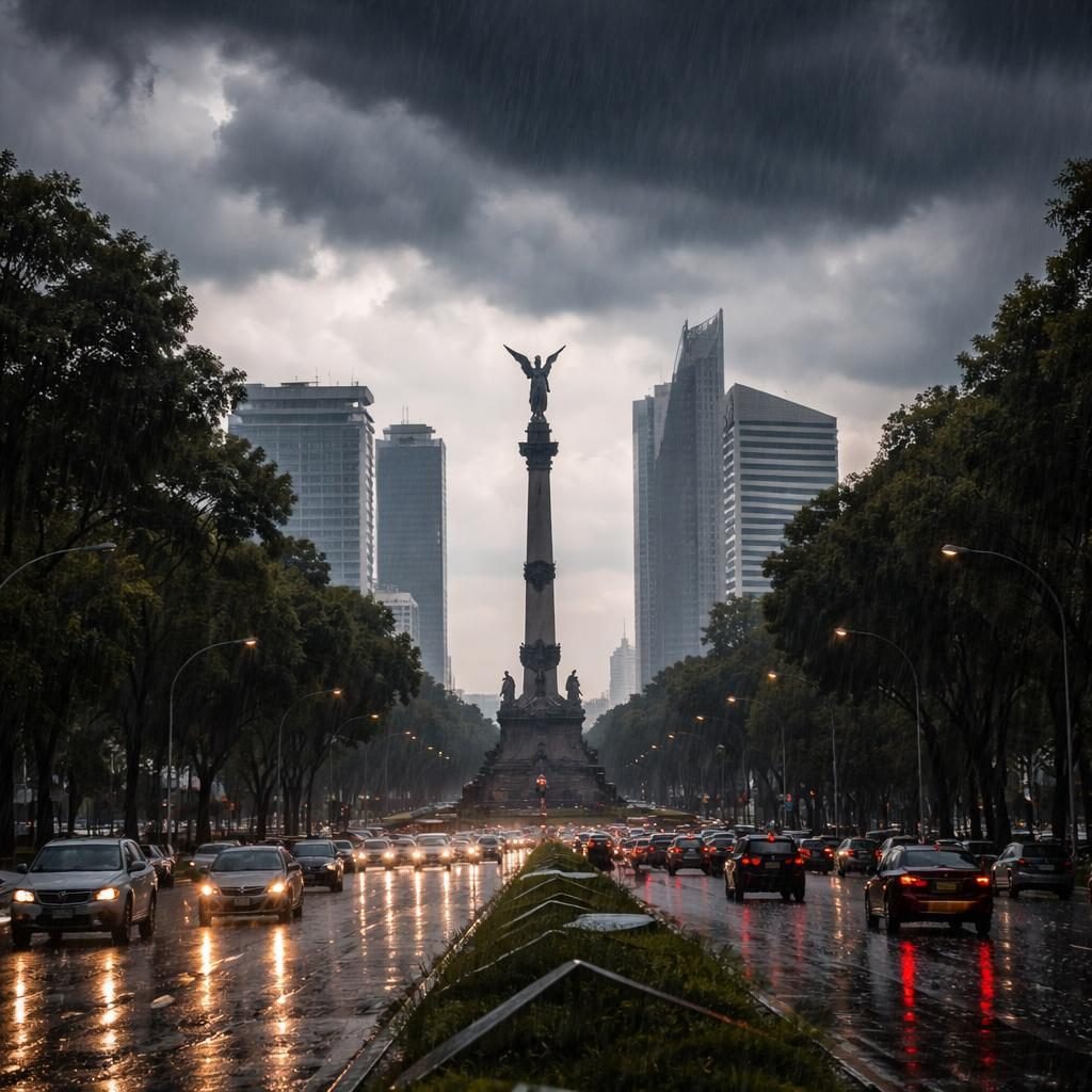 Lluvias fuertes y cielo nublado con ambiente cálido continuarán este miércoles en la CDMX