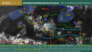 Onda tropical 16 traerá lluvias y tormentas a Oaxaca este miércoles
