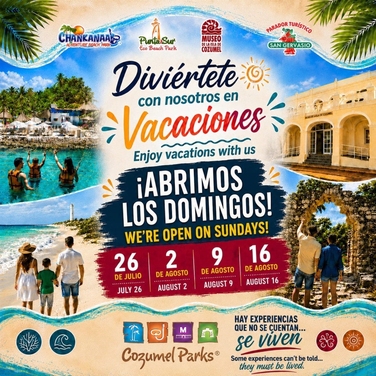 FPMC abrirá parques y museos en domingos de verano para impulsar turismo en Cozumel