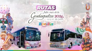BinniBus ofrece rutas gratuitas para la Guelaguetza 2026 en Oaxaca