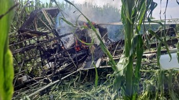 Caída de avioneta fumigadora en San Juan del Río, Querétaro, deja al piloto ileso