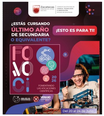 Gobierno de Zacatecas abre inscripciones para Fovoci 2026, opción de aprendizaje y diversión para estudiantes de secundaria