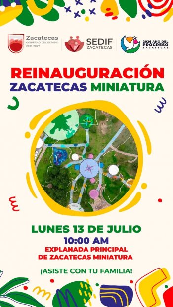 Reabrirá Gobierno de Zacatecas Parque Temático Mini Zacatecas de La Encantada