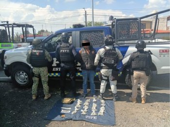 Aseguran 425 dosis de marihuana y detienen a un hombre en Jaral del Progreso, Guanajuato