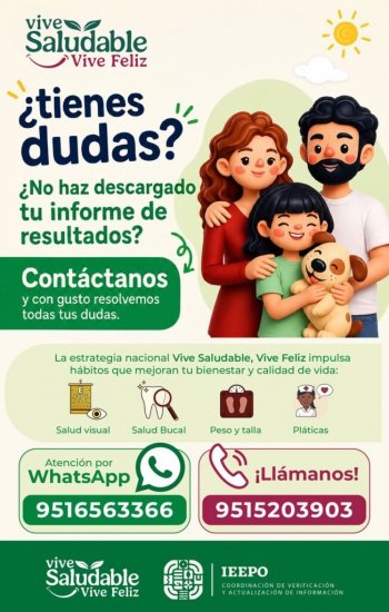 IEEPO llama a completar valoración visual gratuita para estudiantes en Oaxaca
