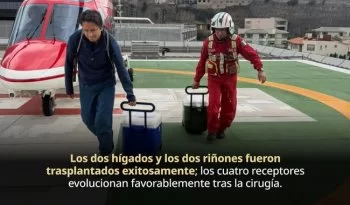 Récord en traslado de órganos: en un solo día se movilizaron dos hígados y dos riñones