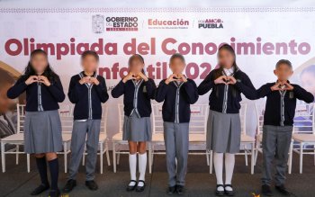 Reconocen a 49 estudiantes y docentes en la Olimpiada del Conocimiento Infantil 2026 en Puebla