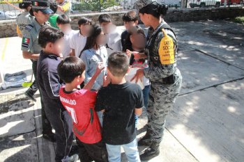 Guardia Nacional realiza labor social y prevención del delito en escuela de Puebla