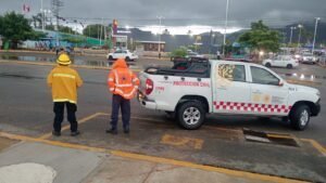 SGIRPC Guerrero mantiene labores de limpieza en Punta Diamante tras lluvias en Acapulco