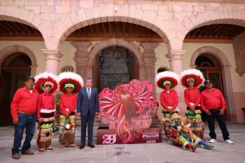 Gobernador David Monreal presenta la edición 29 del Festival Zacatecas del Folclor Internacional